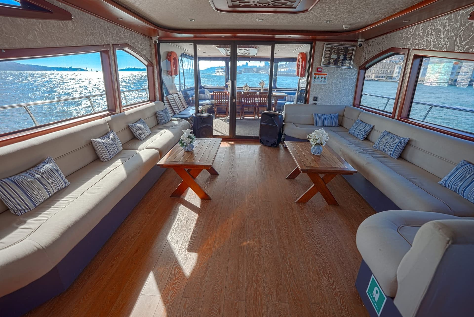 Golden Hour Party Yacht · Signature — Bosphorus sunset charter, 16–40 guests