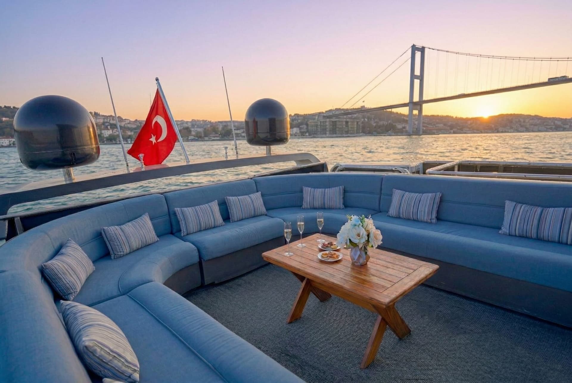 Golden Hour Group Yacht — Up to 40 guests, private sunset charter on the Bosphorus (4)